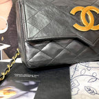 Chanel Vintage CC Logo Quilted Chain Shoulder — view 4