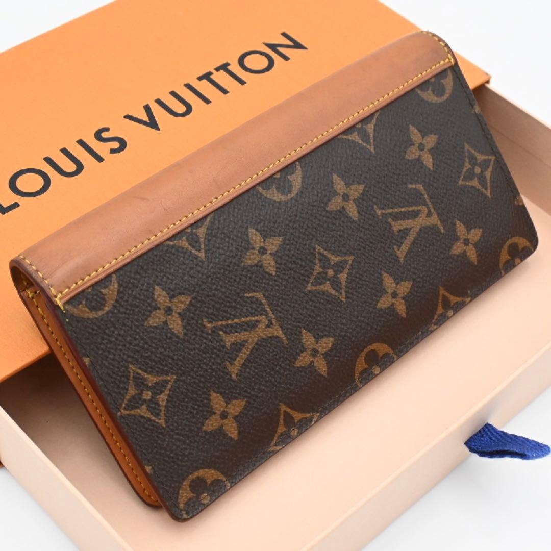 Louis Vuitton Monogram Macassar Portefeuille Brazza Vachetta Leather Wallet — view 2