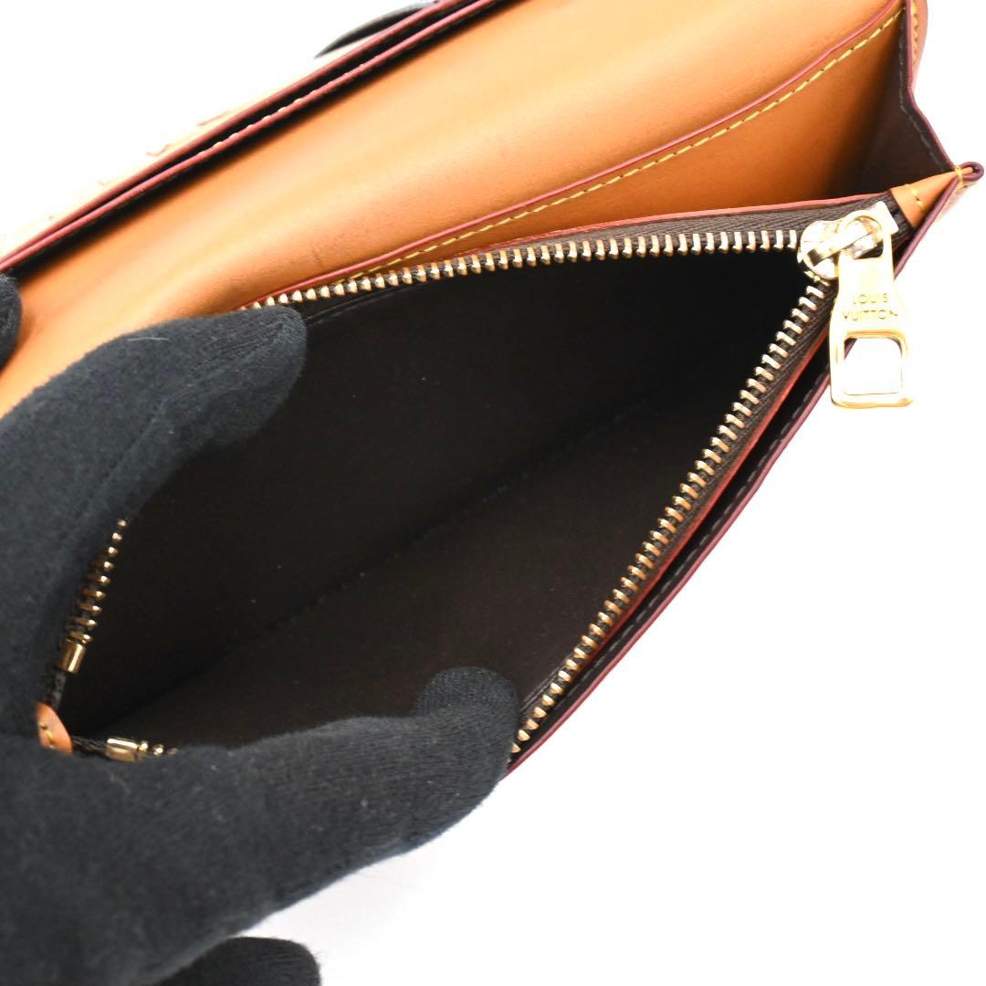 Louis Vuitton Monogram Macassar Portefeuille Brazza Vachetta Leather Wallet — view 4