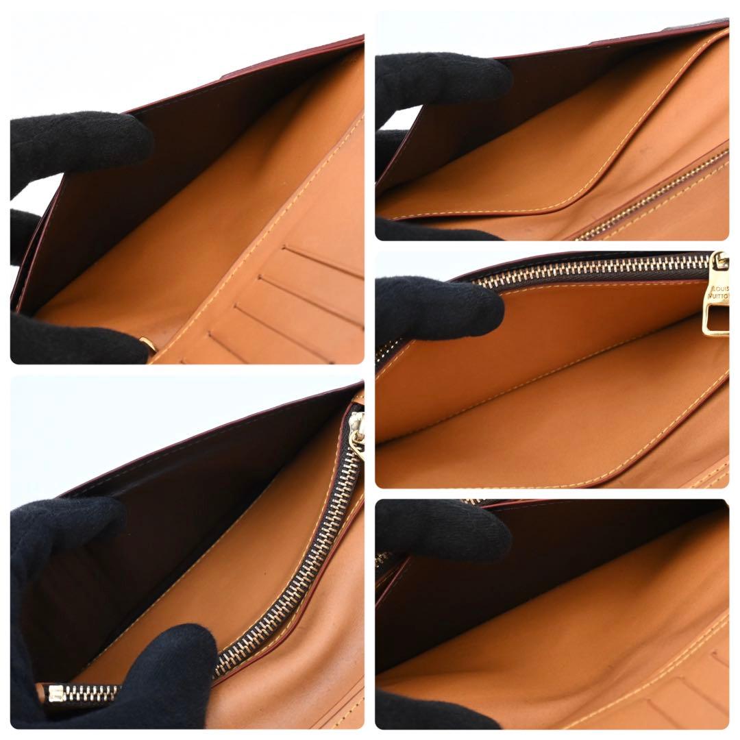 Louis Vuitton Monogram Macassar Portefeuille Brazza Vachetta Leather Wallet — view 5