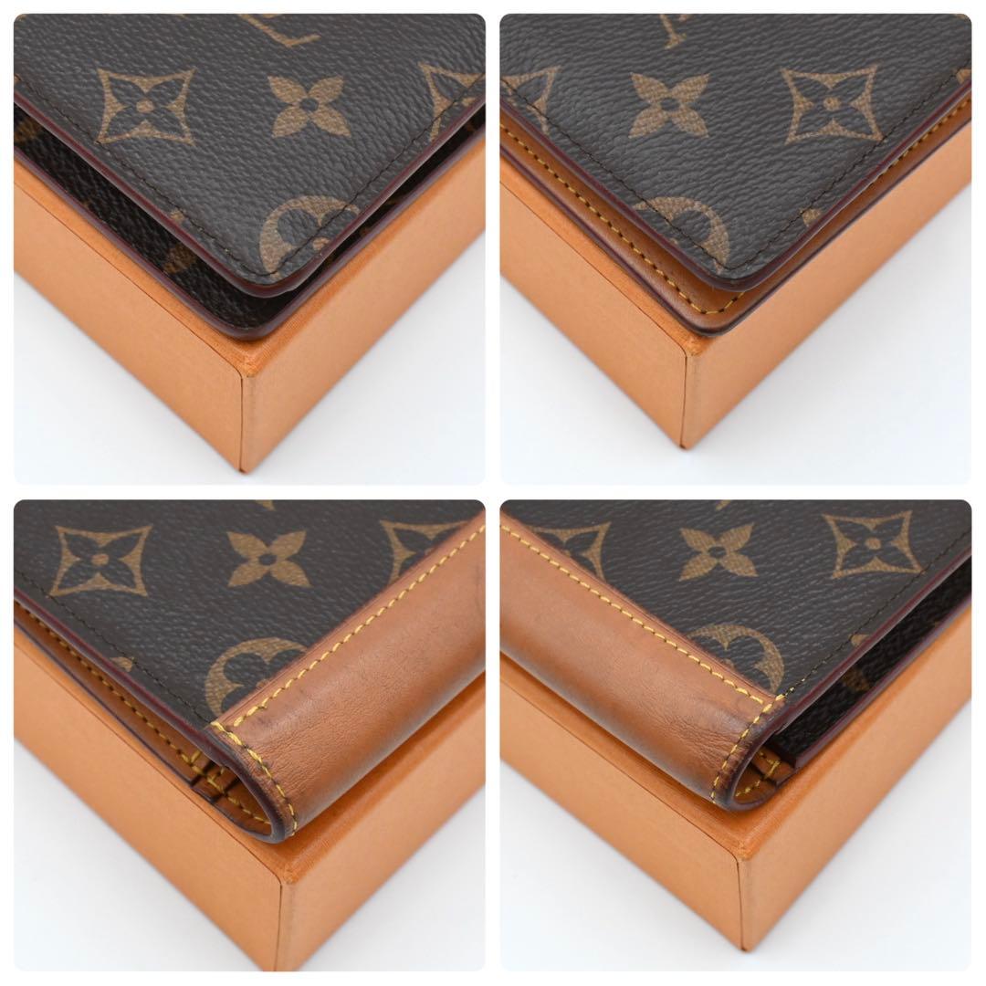 Louis Vuitton Monogram Macassar Portefeuille Brazza Vachetta Leather Wallet — view 8