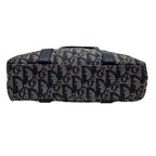 Dior Trotter Canvas Leather Hand Tote Navy — view 5