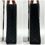 Celine Vertical Cabas Tote Triomphe Logo Macadam Leather — view 6