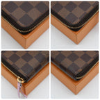 Louis Vuitton Damier Ebene Portefeuille Clemence Wallet Brown — view 7