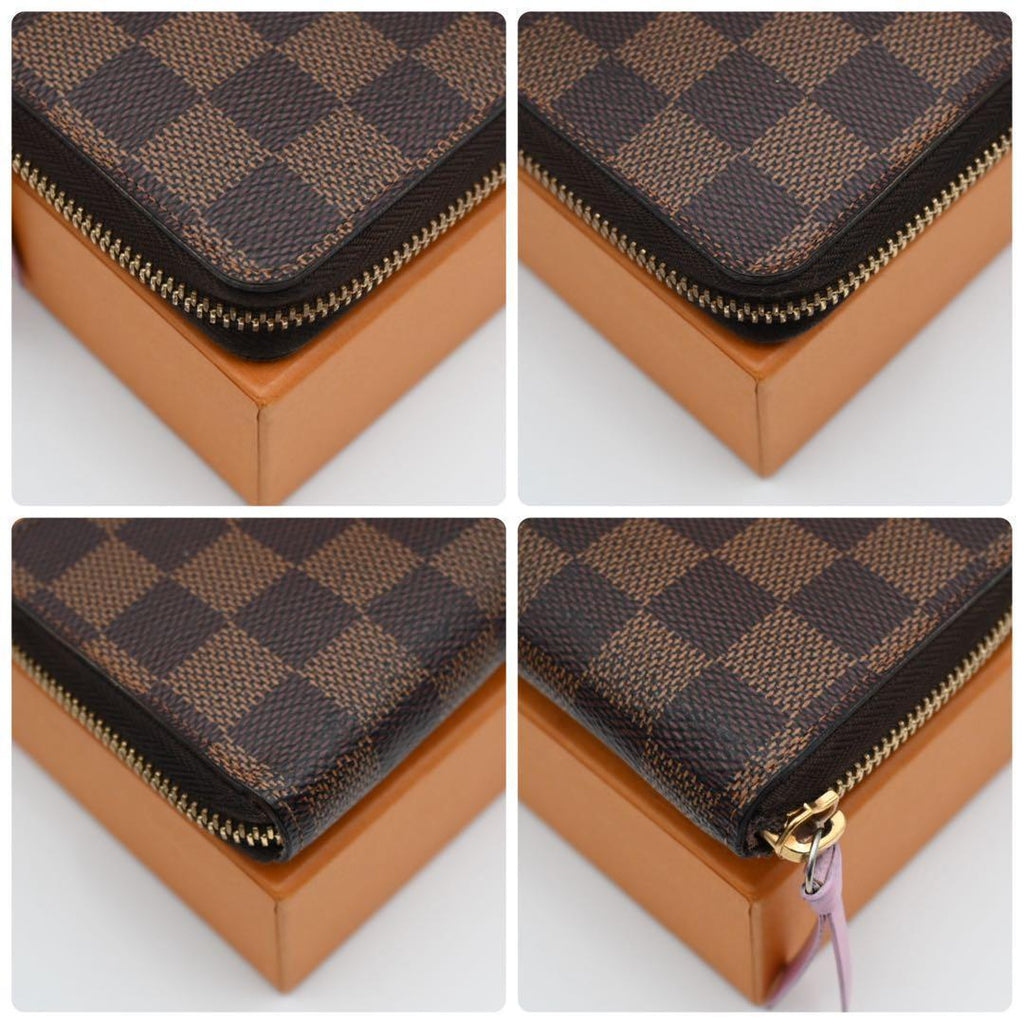 Louis Vuitton Damier Ebene Portefeuille Clemence Wallet Brown — view 8