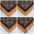Louis Vuitton Damier Ebene Portefeuille Clemence Wallet Brown — view 8