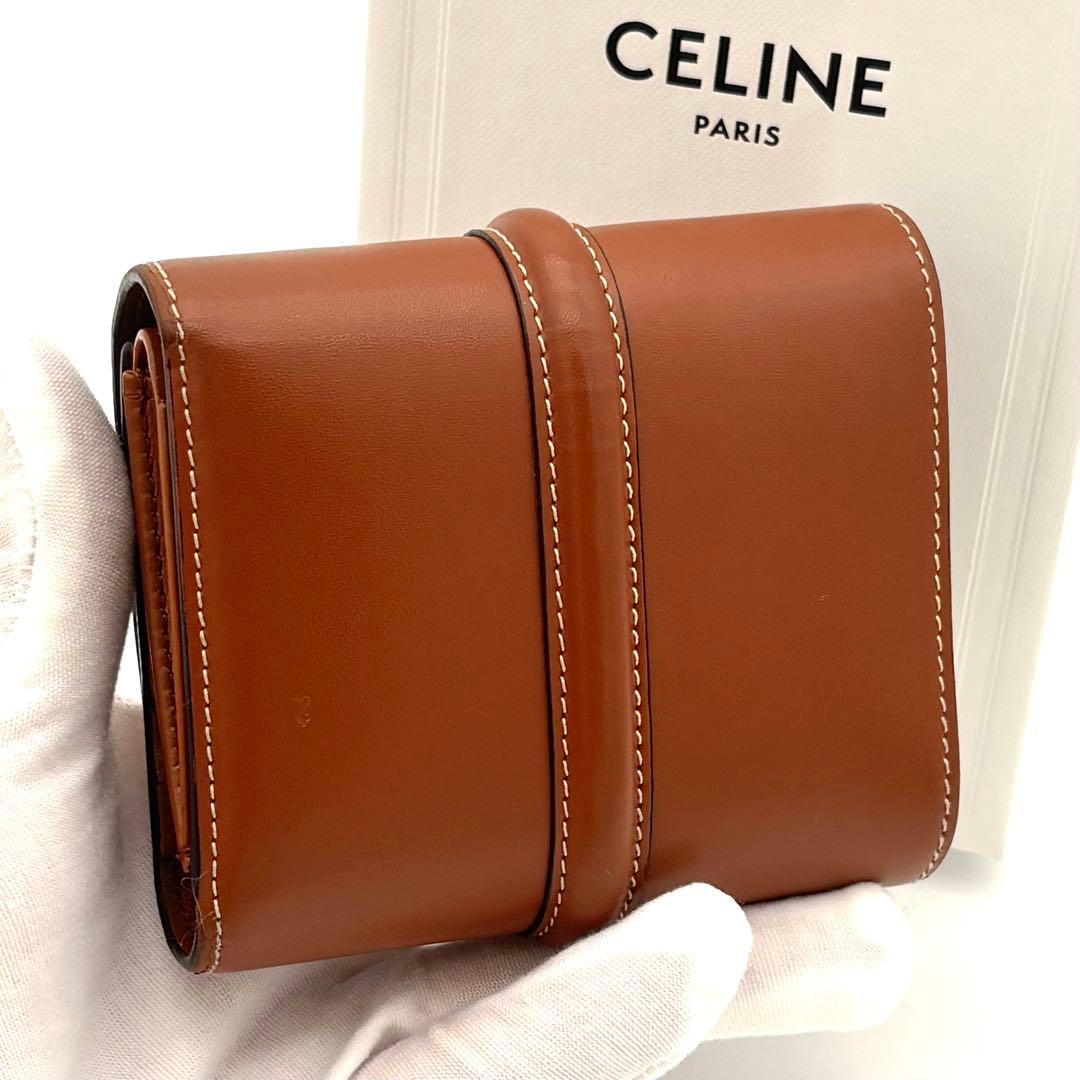 Celine Trifold Wallet 16 Seeds Small Brown — view 2