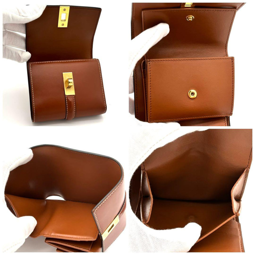 Celine Trifold Wallet 16 Seeds Small Brown — view 5