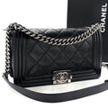 Chanel Boy Black Lambskin Shoulder