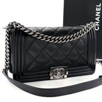 Chanel Boy Black Lambskin Shoulder