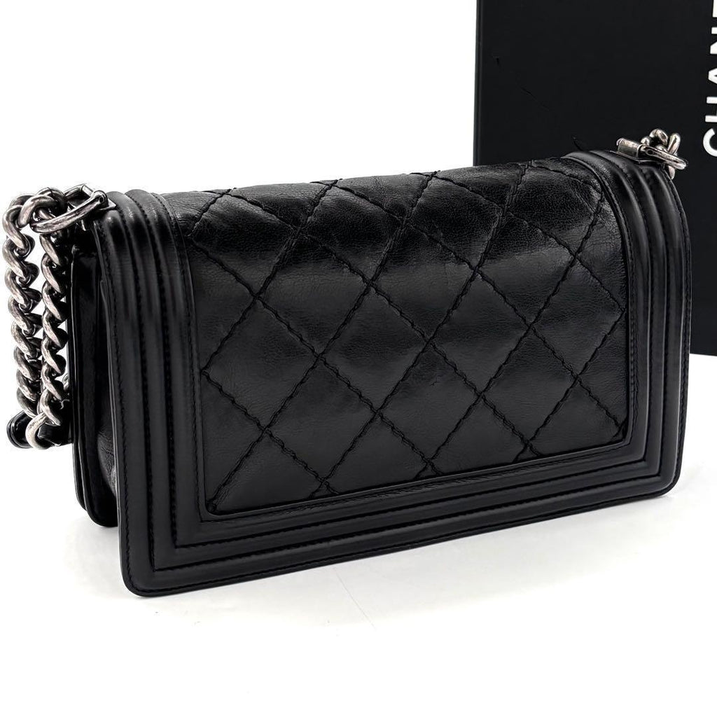 Chanel Boy Black Lambskin Shoulder — view 2