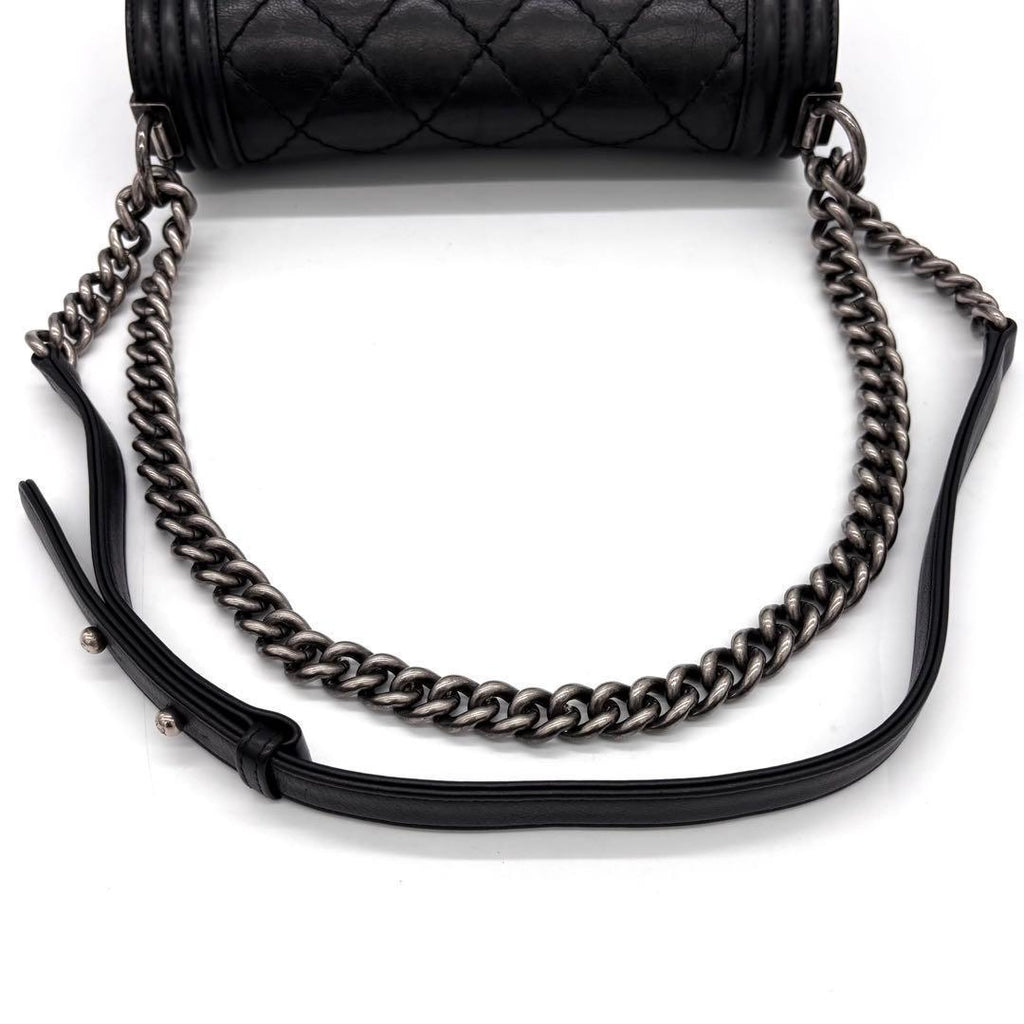 Chanel Boy Black Lambskin Shoulder — view 6