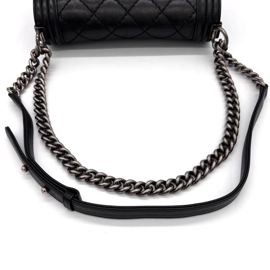 Chanel Boy Black Lambskin Shoulder — view 6