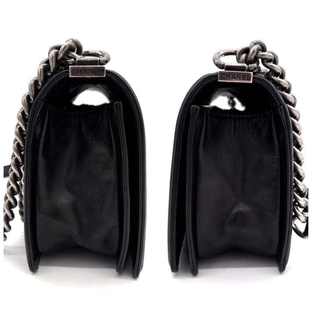 Chanel Boy Black Lambskin Shoulder — view 7