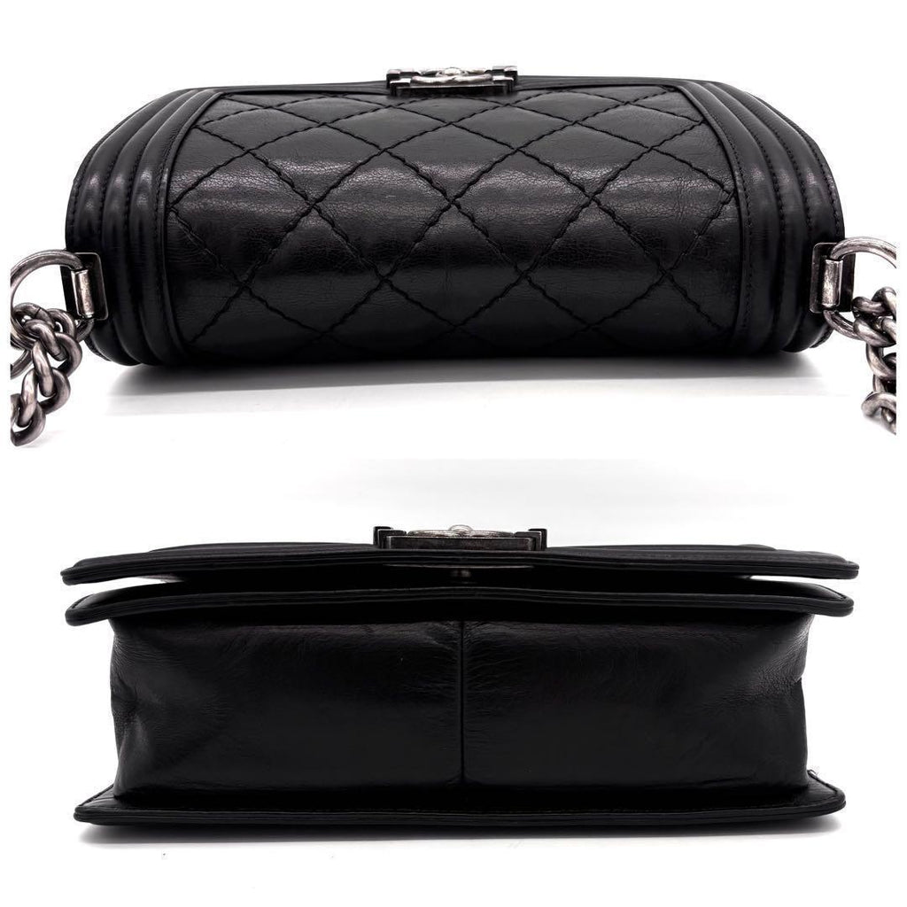 Chanel Boy Black Lambskin Shoulder — view 8