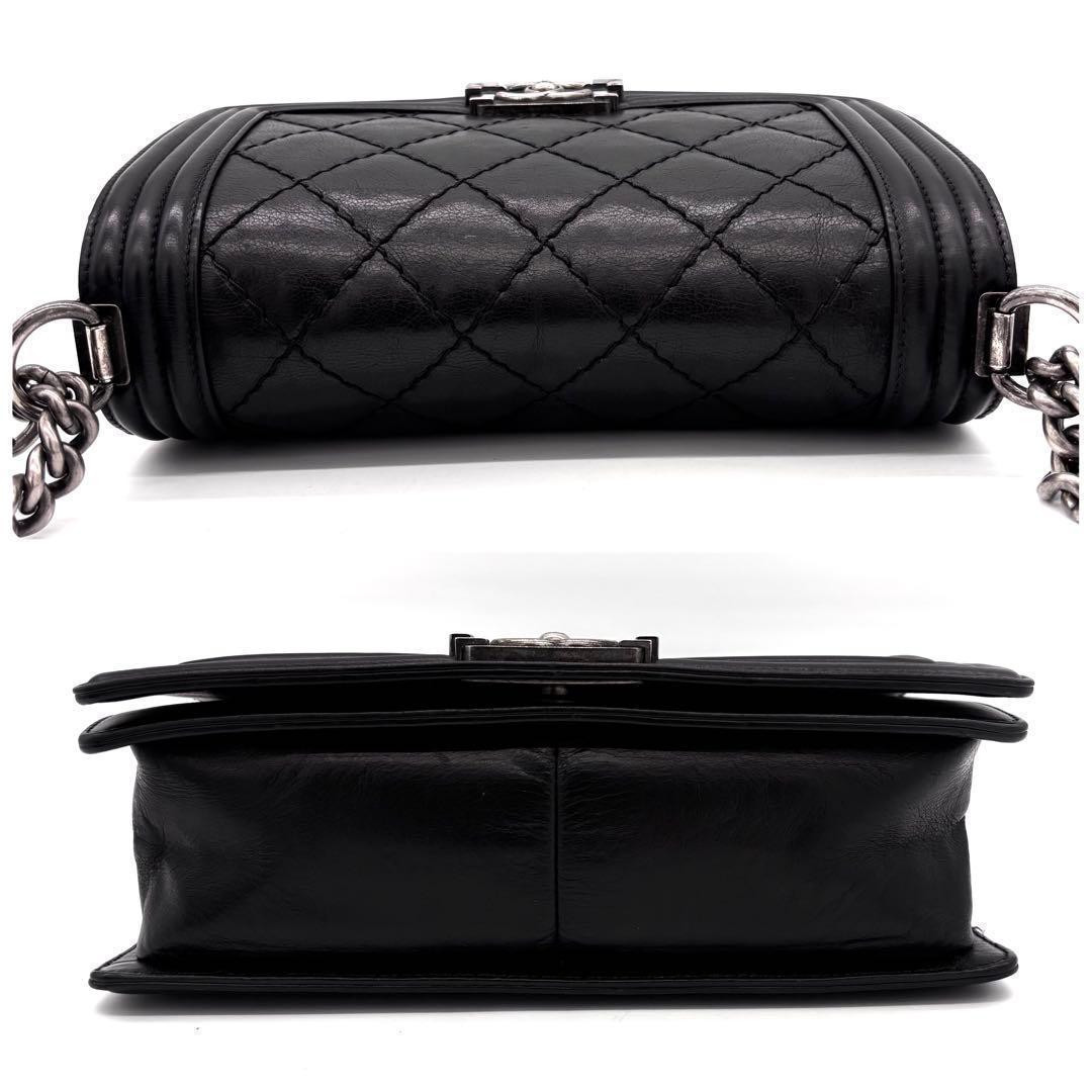 Chanel Boy Black Lambskin Shoulder — view 8