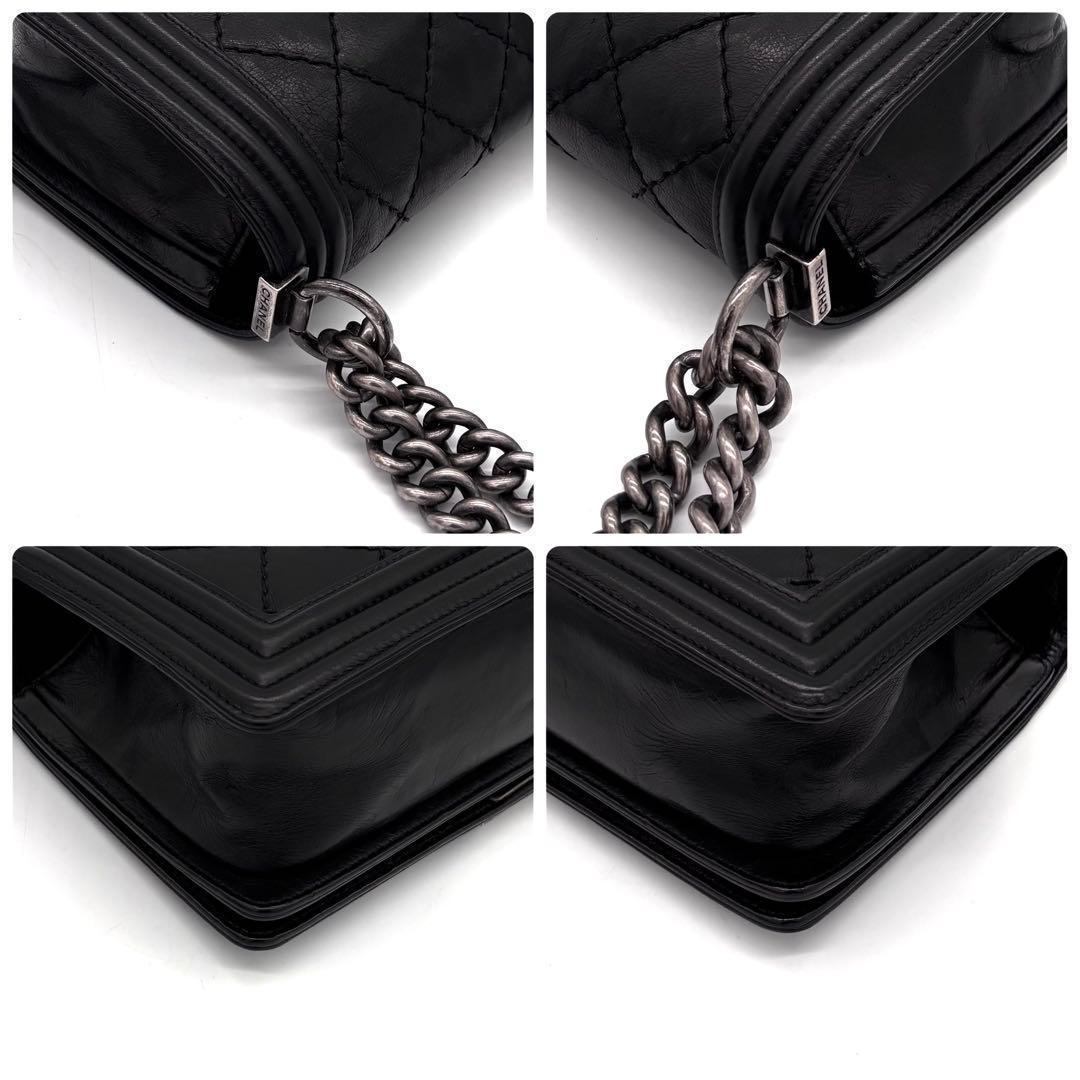 Chanel Boy Black Lambskin Shoulder — view 9