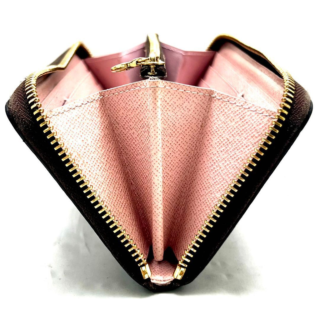 Louis Vuitton Damier Ebene Clemence Rosevalerine Zippy Wallet — view 3
