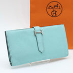 Hermes Bearn Dupri Wallet Mint Chevre