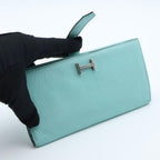 Hermes Bearn Dupri Wallet Mint Chevre — view 2