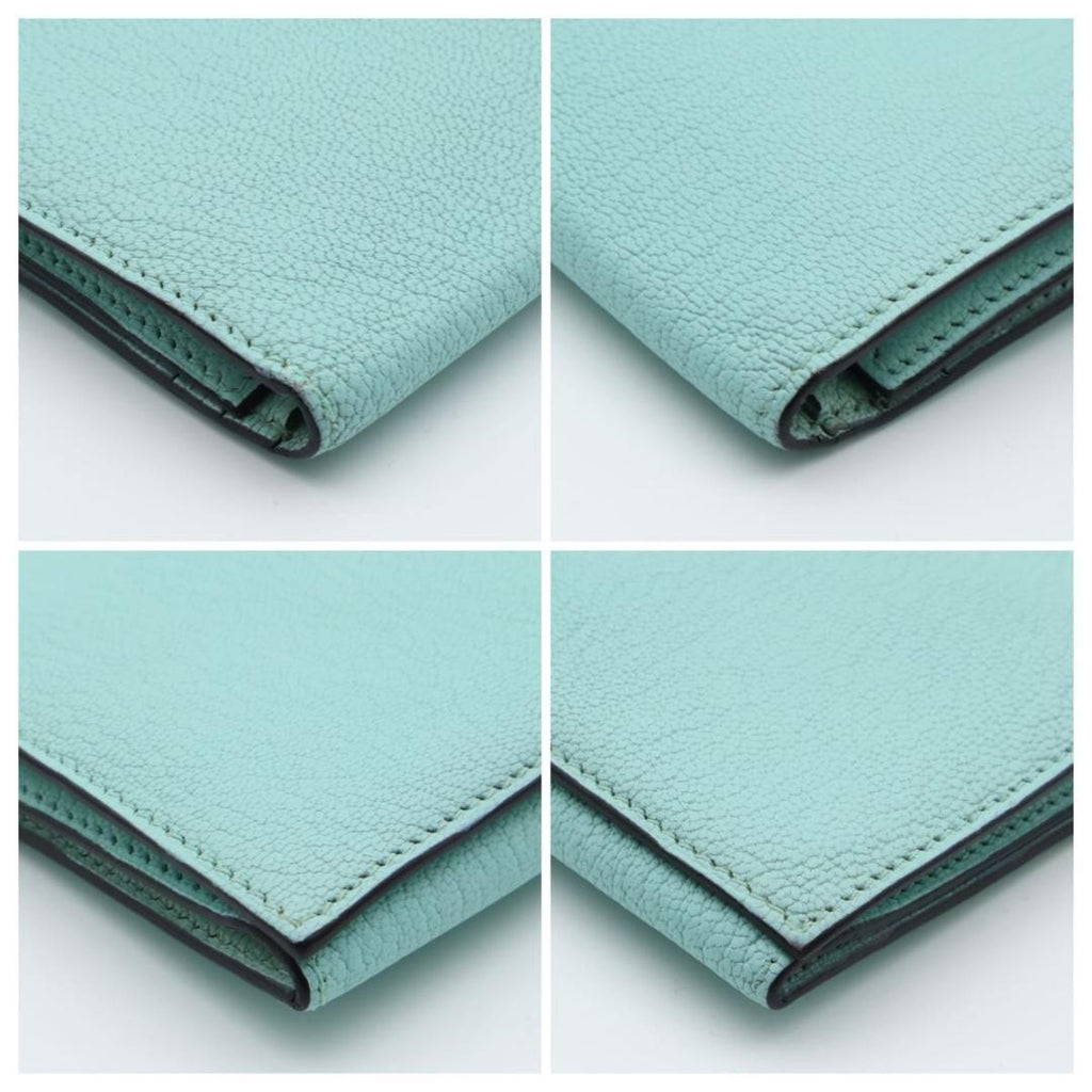 Hermes Bearn Dupri Wallet Mint Chevre — view 8