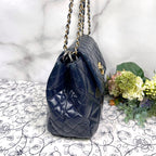 Chanel Quilted Chain Shoulder Bag Lambskin — view 6