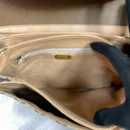 Gucci GG Shoulder Bag Brown Beige Leather Logo — view 4