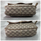 Gucci GG Shoulder Bag Brown Beige Leather Logo — view 8