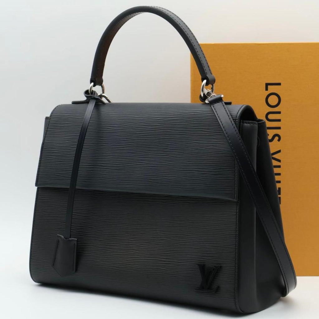 Louis Vuitton Cluny Mm Epi 2-Way Shoulder Bag Black