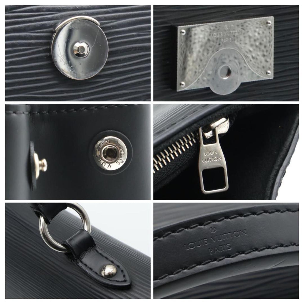 Louis Vuitton Cluny Mm Epi 2-Way Shoulder Bag Black — view 9
