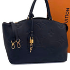 Louis Vuitton Monogram Empreinte Grand Palais MM Black Leather
