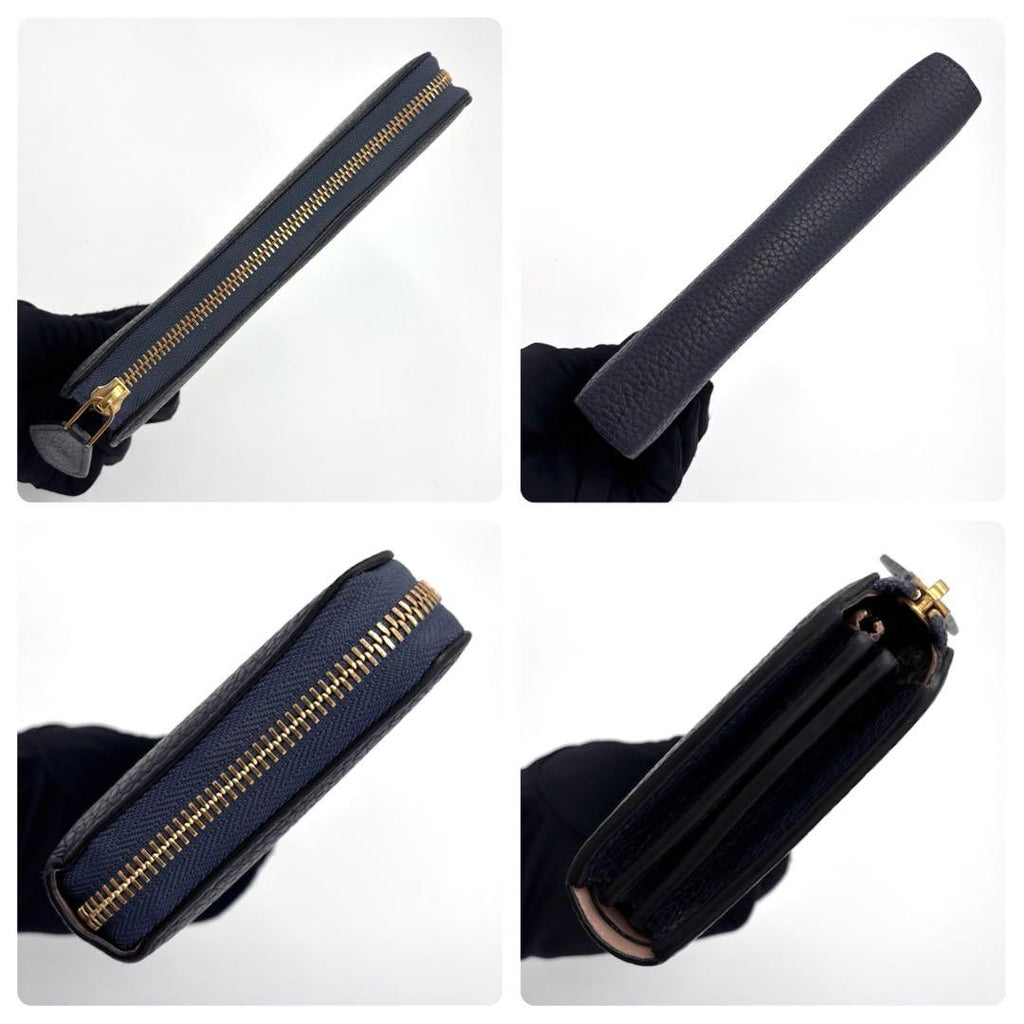 Louis Vuitton Taurillon Portefeuille Comet L-shaped Zip Around Wallet — view 7