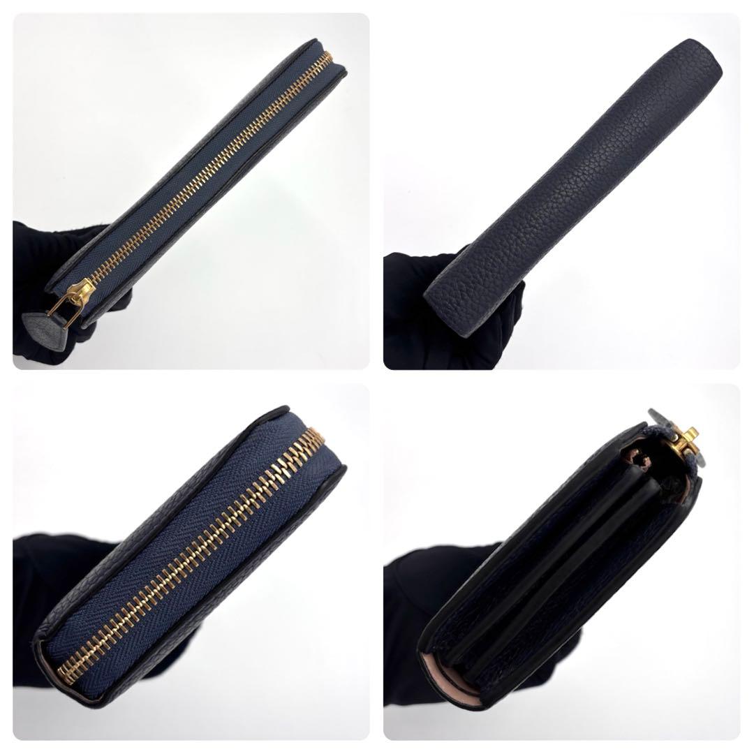 Louis Vuitton Taurillon Portefeuille Comet L-shaped Zip Around Wallet — view 7