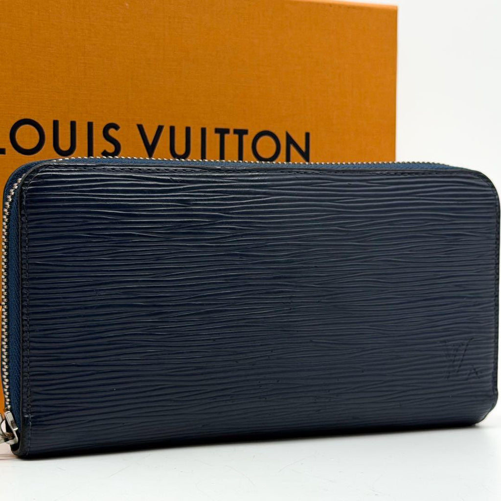 Louis Vuitton Zippy Wallet Epi Navy Round