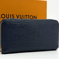 Louis Vuitton Zippy Wallet Epi Navy Round