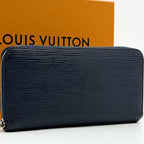 Louis Vuitton Zippy Wallet Epi Navy Round