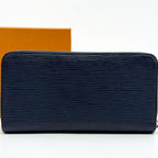 Louis Vuitton Zippy Wallet Epi Navy Round — view 3