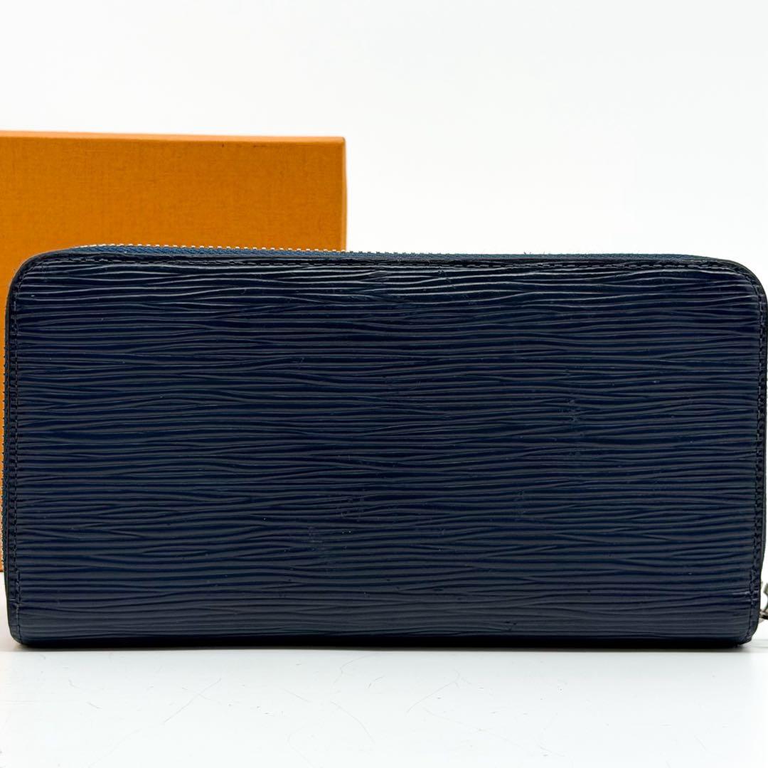Louis Vuitton Zippy Wallet Epi Navy Round — view 3