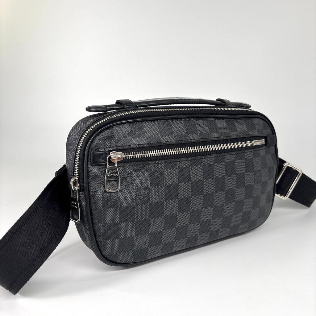 Louis Vuitton Super Damier Graphite Ambler Belt — view 3