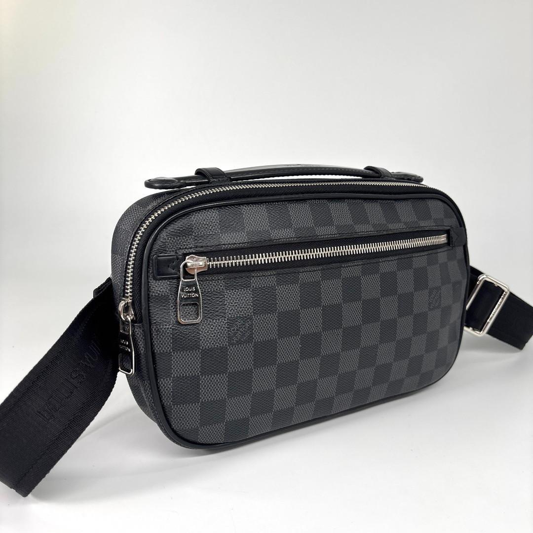 Louis Vuitton Super Damier Graphite Ambler Belt — view 3
