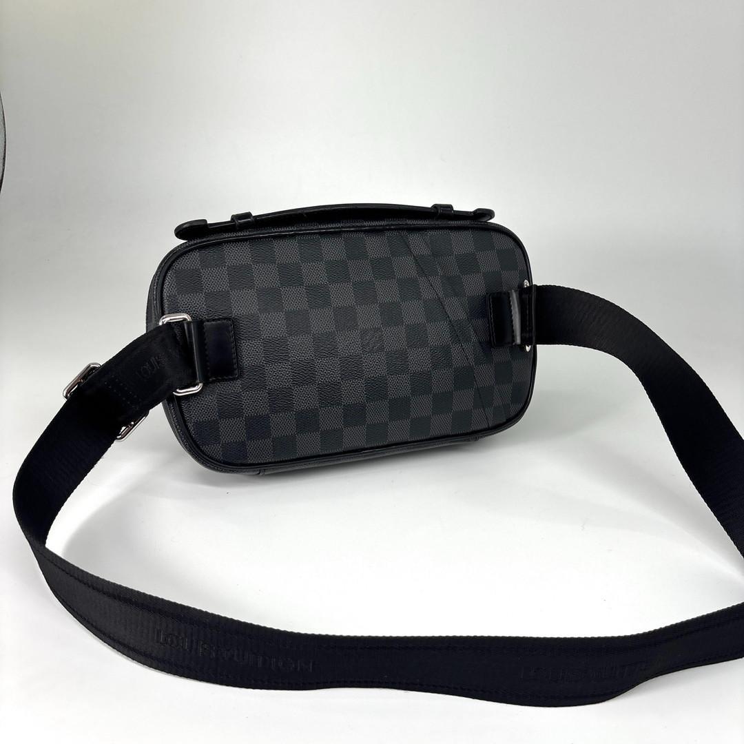 Louis Vuitton Super Damier Graphite Ambler Belt — view 5