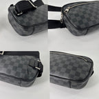 Louis Vuitton Super Damier Graphite Ambler Belt — view 8