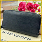 Louis Vuitton Epi Zippy Wallet Noir