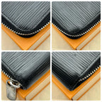 Louis Vuitton Epi Zippy Wallet Noir — view 5