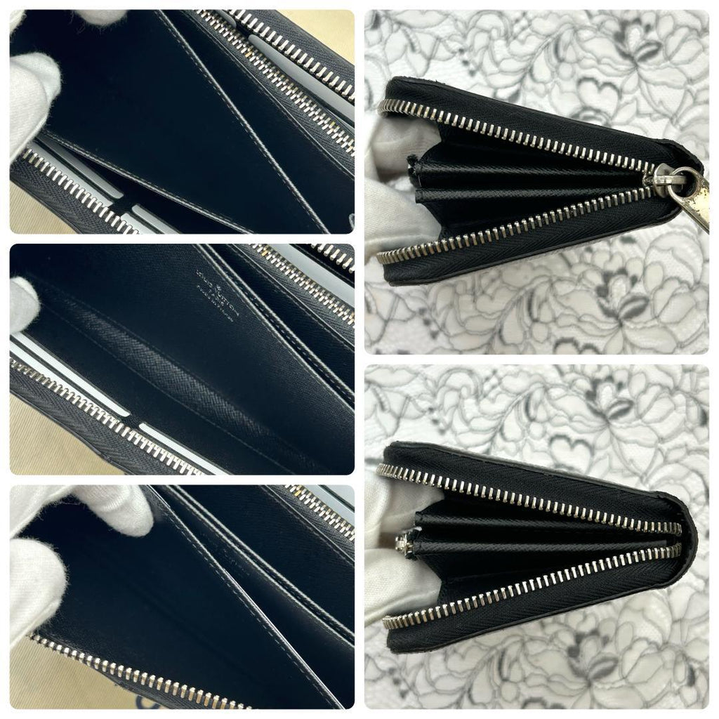 Louis Vuitton Epi Zippy Wallet Noir — view 8