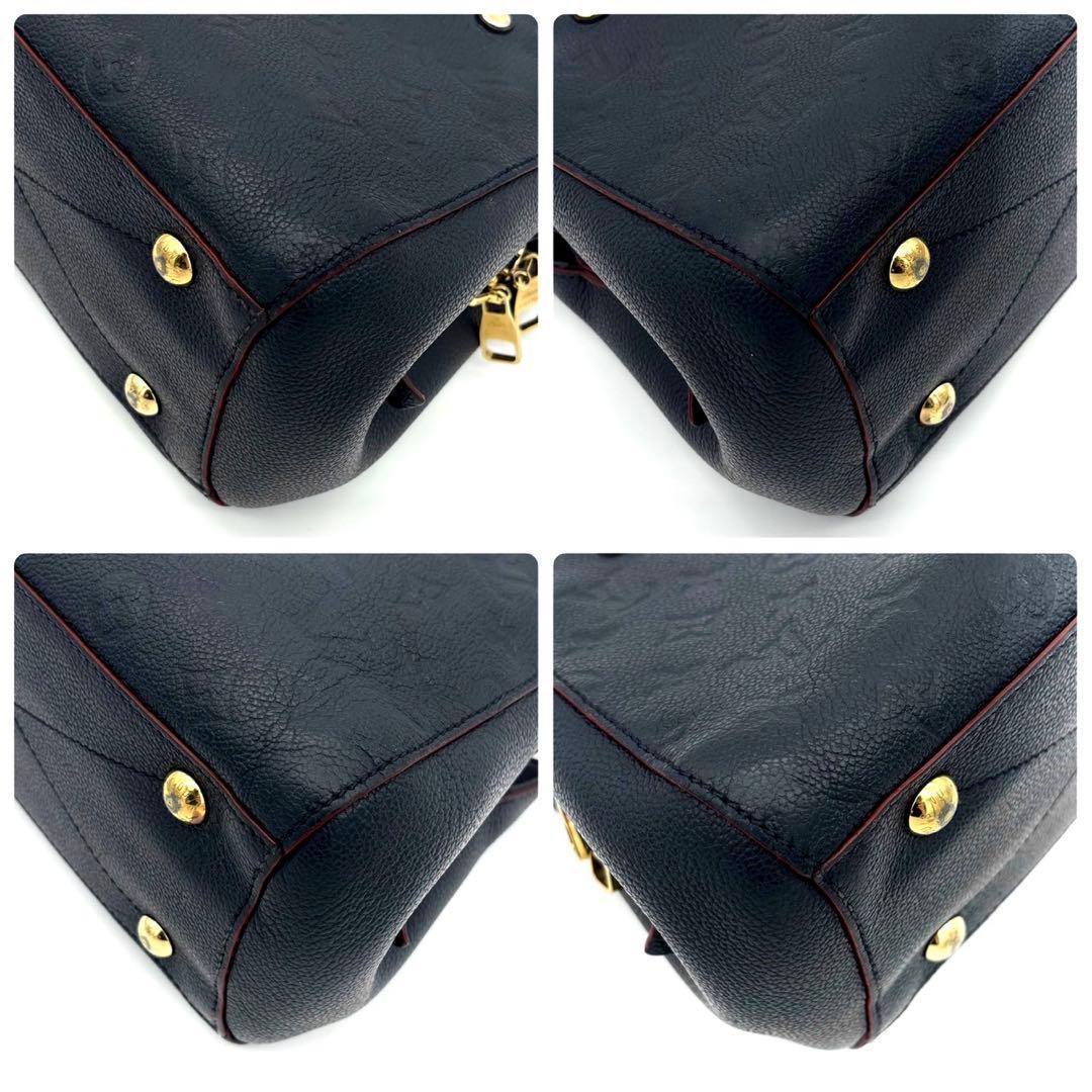 Louis Vuitton Montaigne BB Monogram Empreinte Navy Handbag — view 9