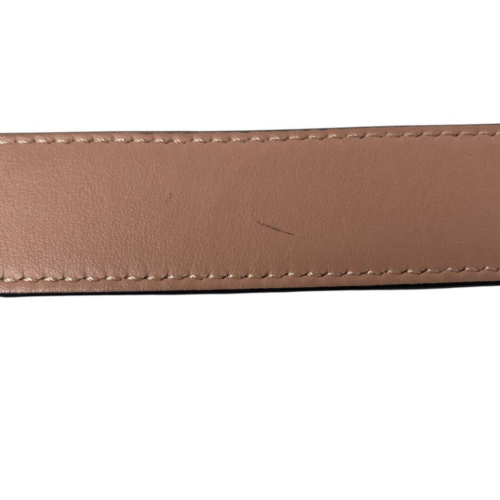 Fendi FF Leather Belt Buckle Black — view 8