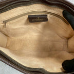 Gucci GG Clutch Brown Leather Logo Second — view 5