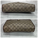 Gucci GG Clutch Brown Leather Logo Second — view 8