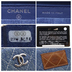 Chanel Quilted Denim Compact Zip Wallet — view 7
